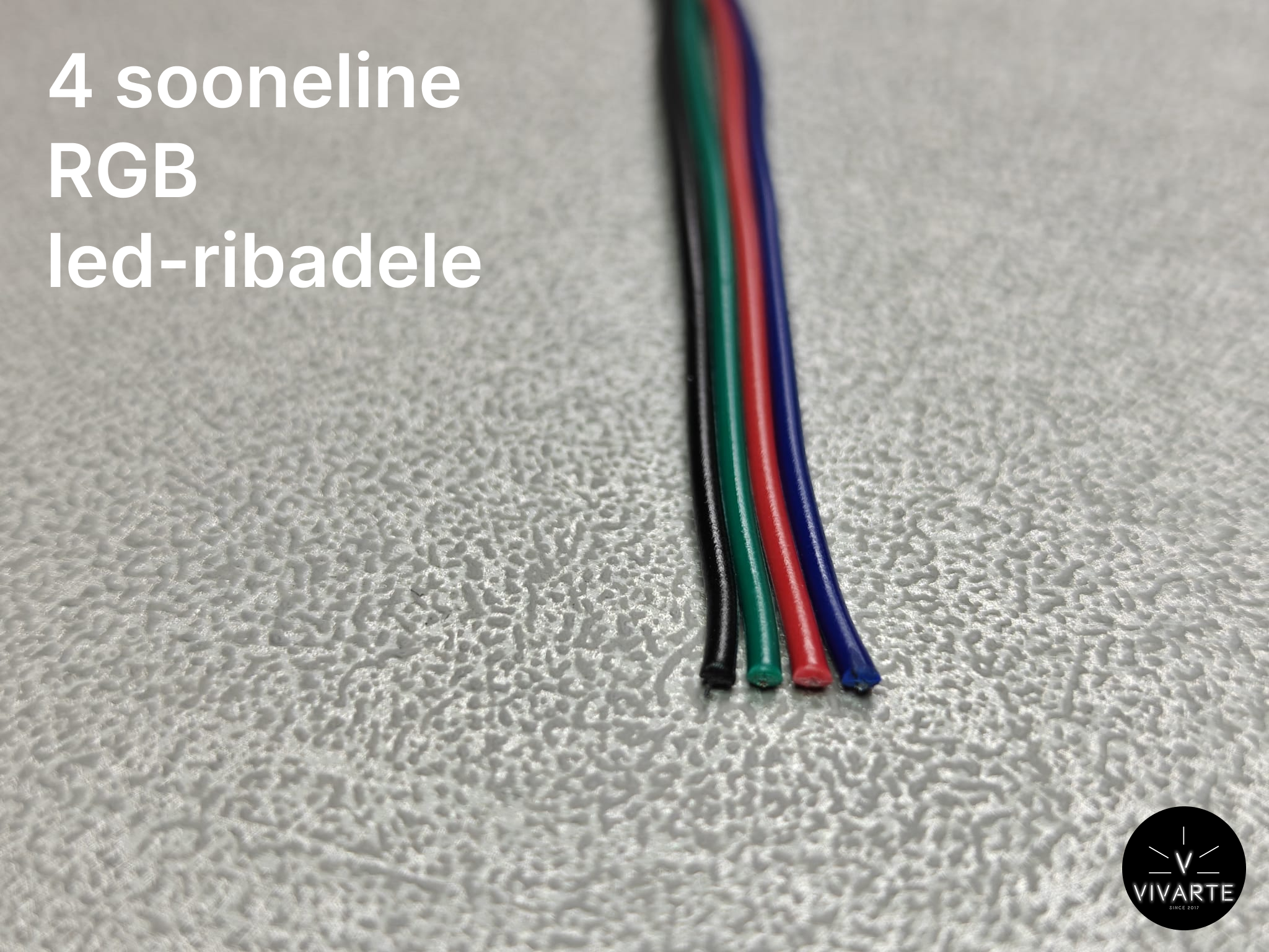 4-sooneline RGB LED-kaabel 20AWG 0.5mm2 värviliste ribade jaoks