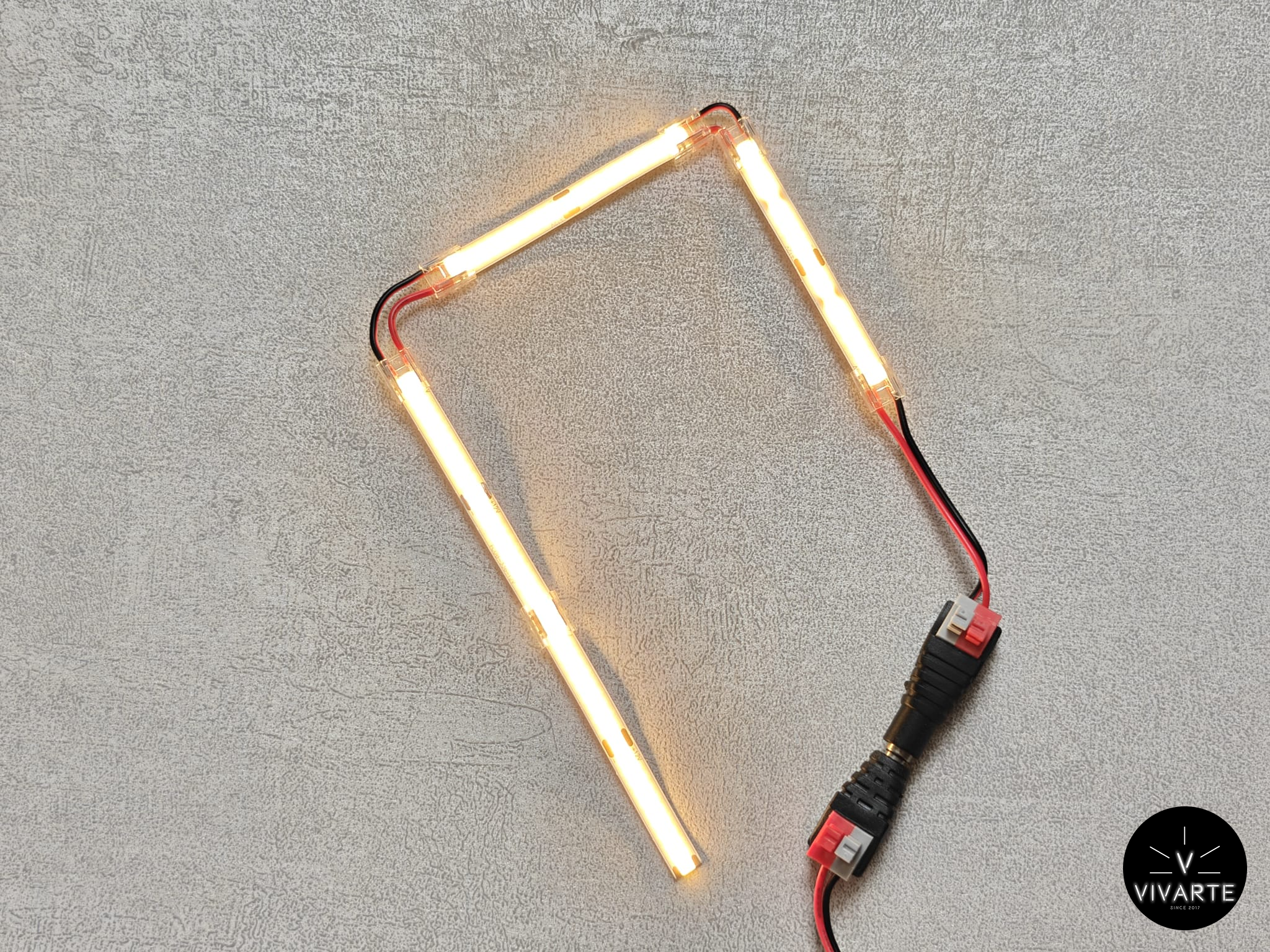 8 mm LED-riba kiirkinnitus kaabliga nurga ühenduseks – SMD ja FCOB ribad