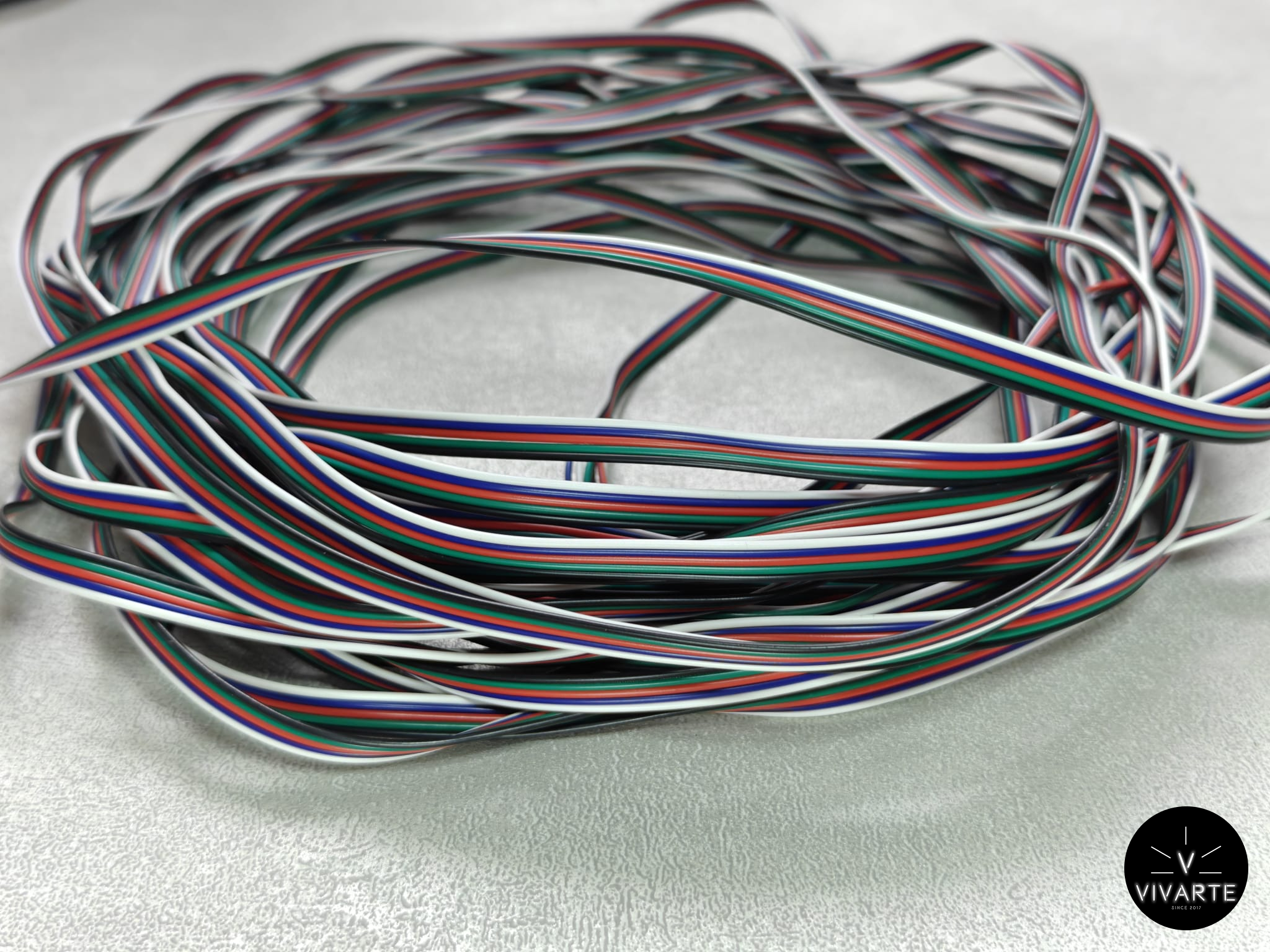 LED-kaabel 20AWG 0.5mm2 – 10 meetri rull, mitme sooneline