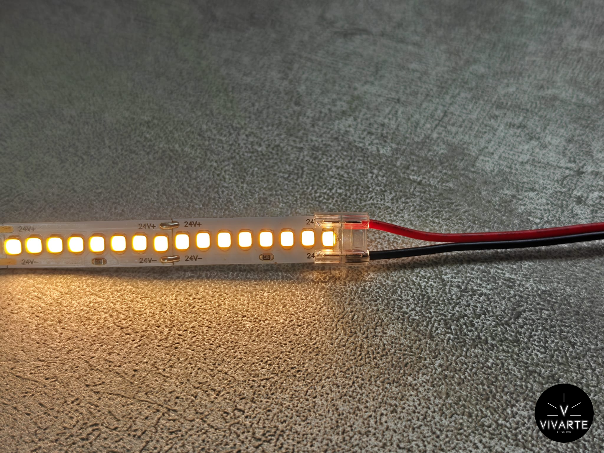 SMD LED-riba ühendus toitekaabliga – 2PIN kiirkinnitus 10mm IP20