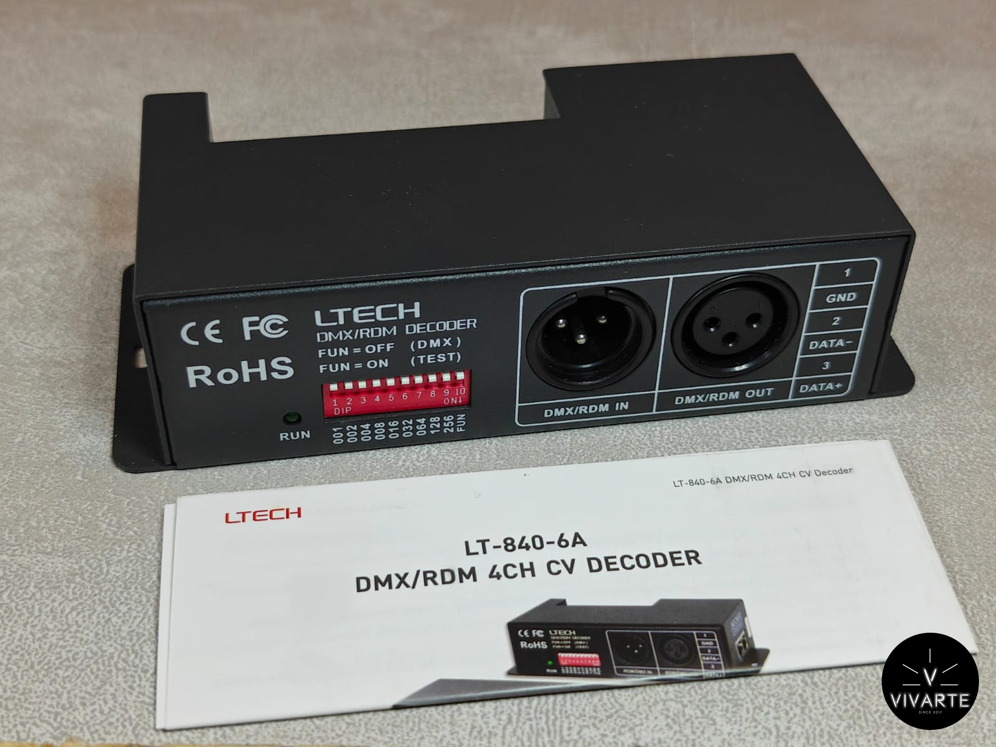 LTECH LT-840-6A DMX/RDM dekooder – 4-kanaline LED kontroller