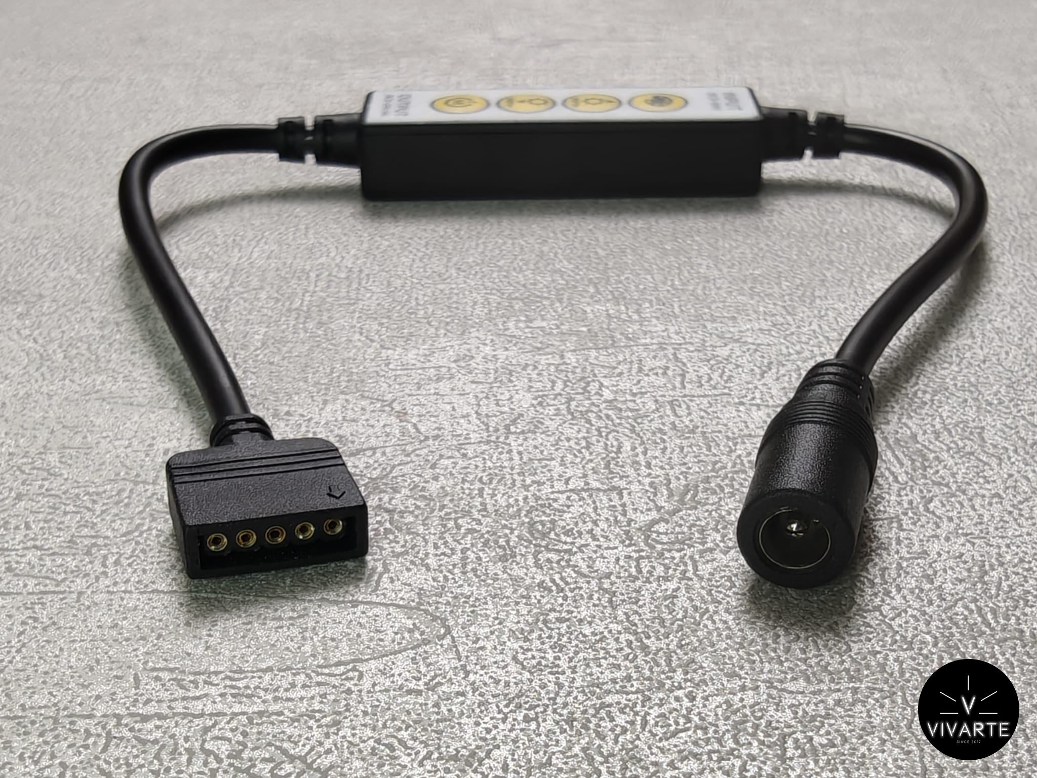 Mini 4 nupuga RGBW LED-riba kontroller – 5-pin ühendus, DC5–24V, 6A