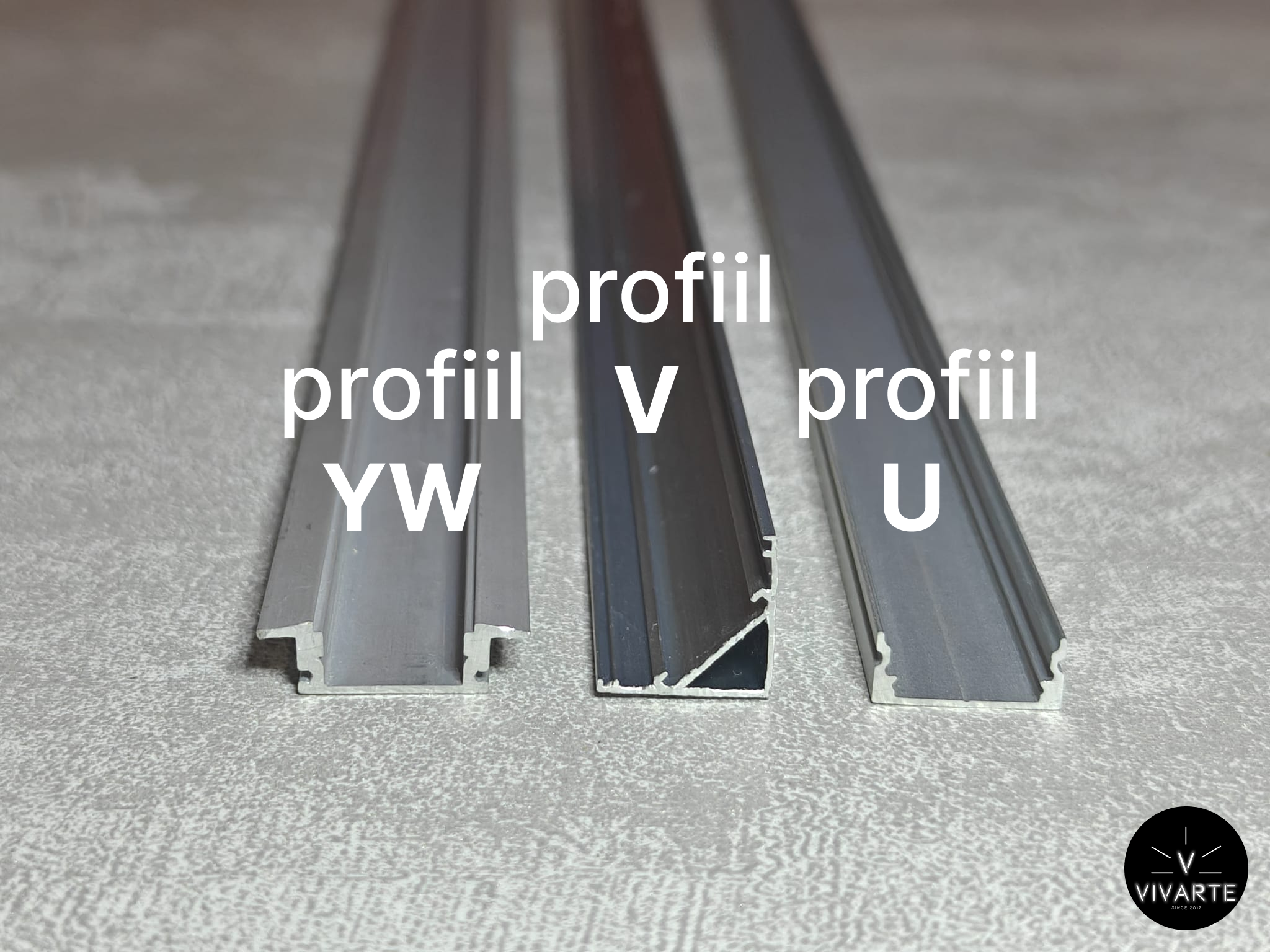 1. Alumiiniumprofiilid ja 2. Silikoonümbrised