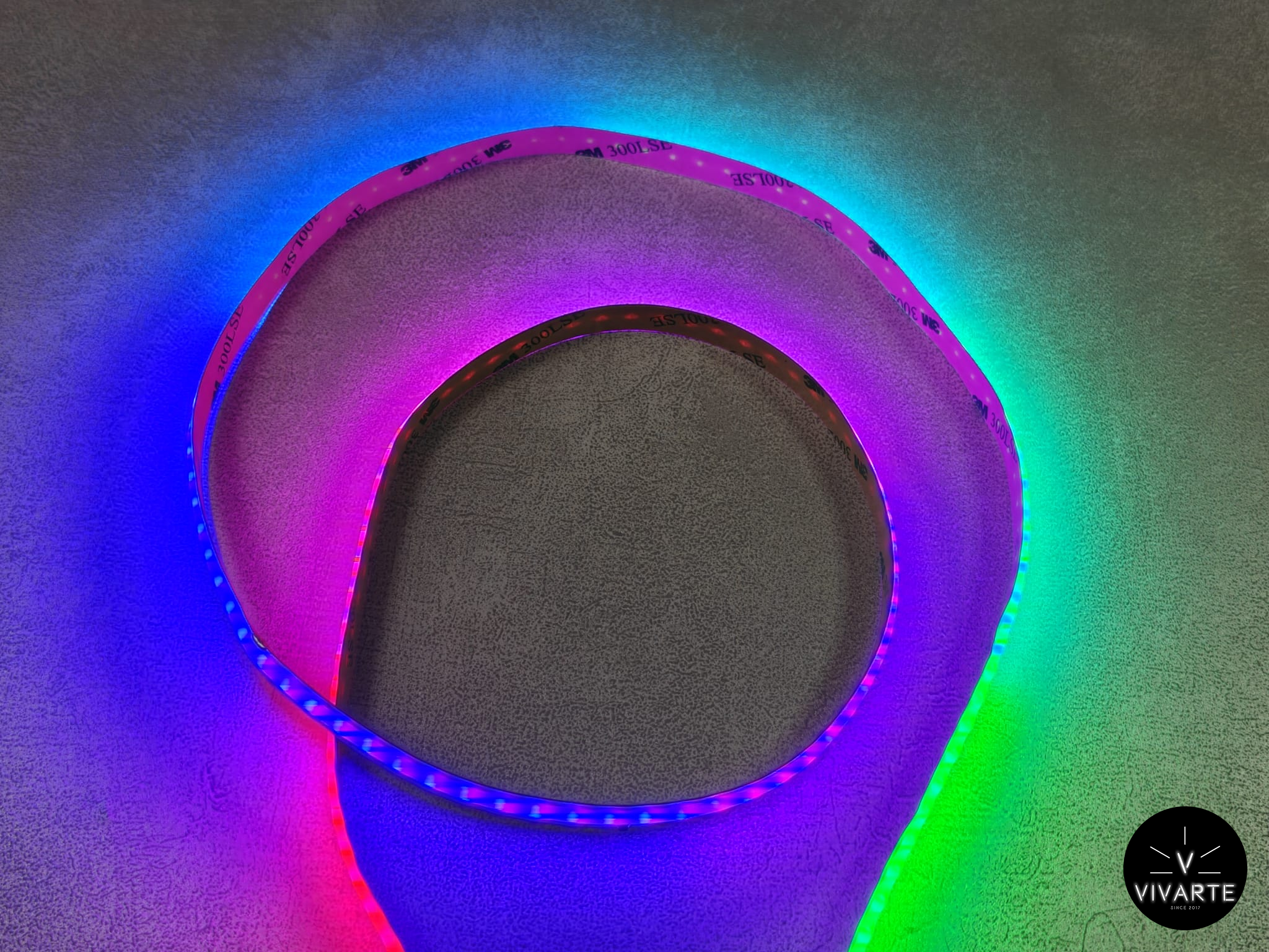 FCOB SPI RGBW LED-riba – 24V, WS2814 IC, 576 LED/m, 3PIN (DI/DO, GND) + 24V+, peaaegu täppideta