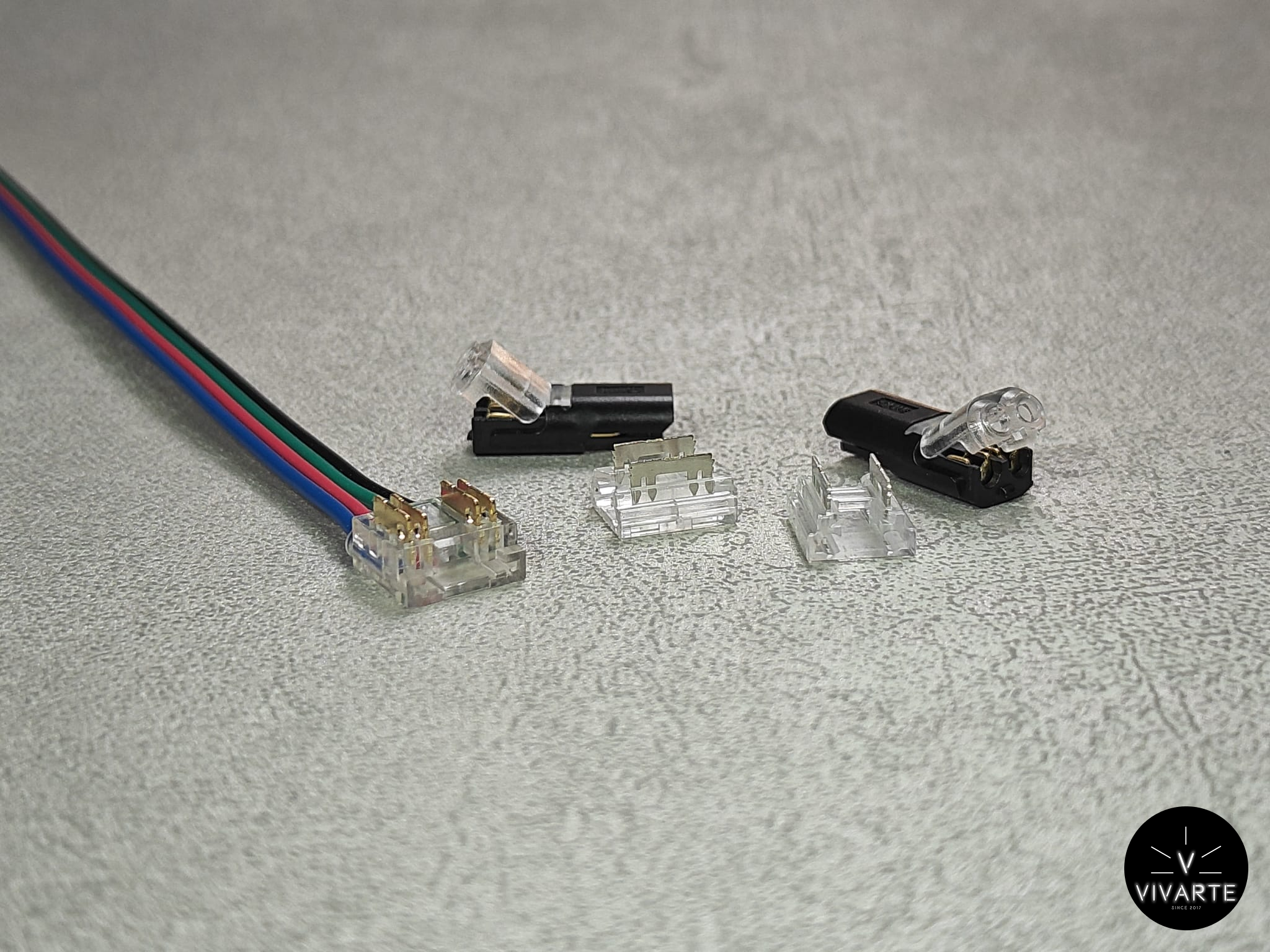 LED-ribade kiirkinnitused – 2PIN/4PIN/5PIN komplekt (LED/juhe ja LED/LED), 8–10–12 mm ribalaiustele – Vivarte