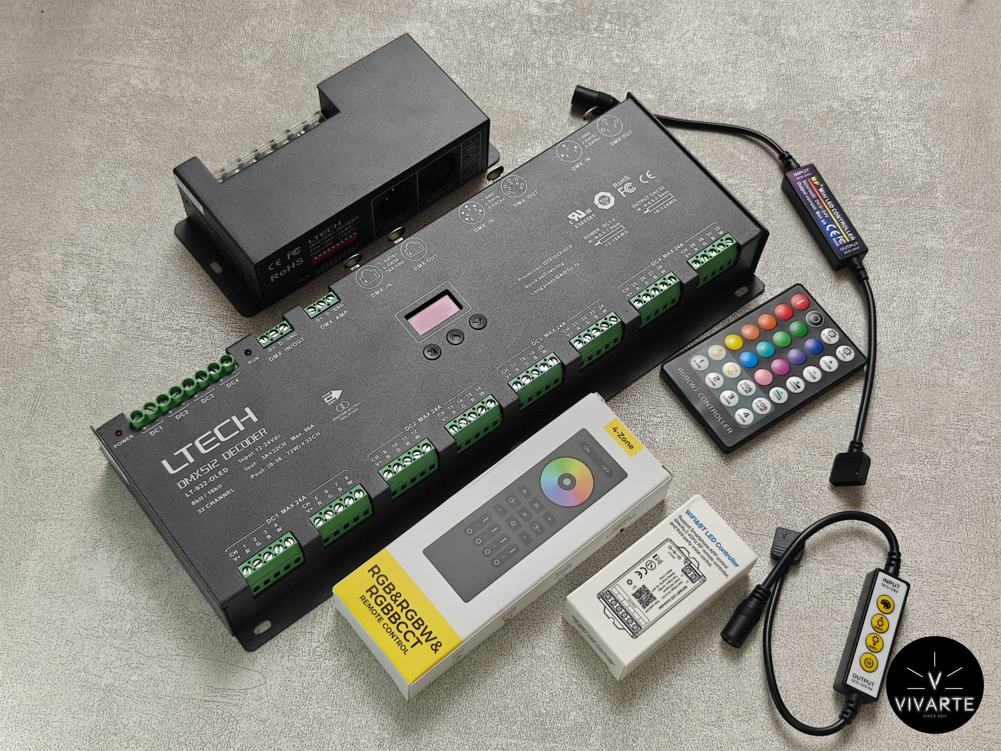 LED-ribade kontrollerid ja DMX512 juhtseadmed