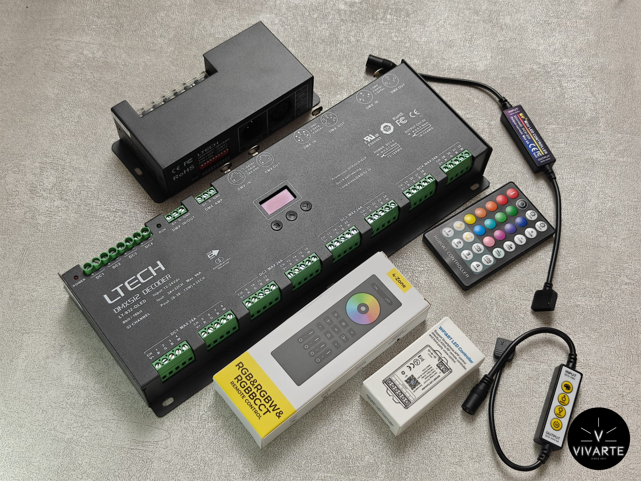 LED-ribade kontrollerid ja DMX512 juhtseadmed