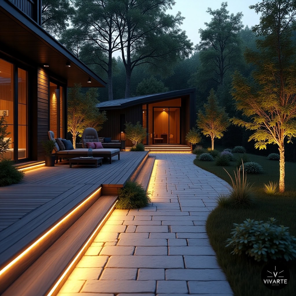 Terrassi ja välistrepi LED valgustus IP67 FCOB 336 3000K Vivarte