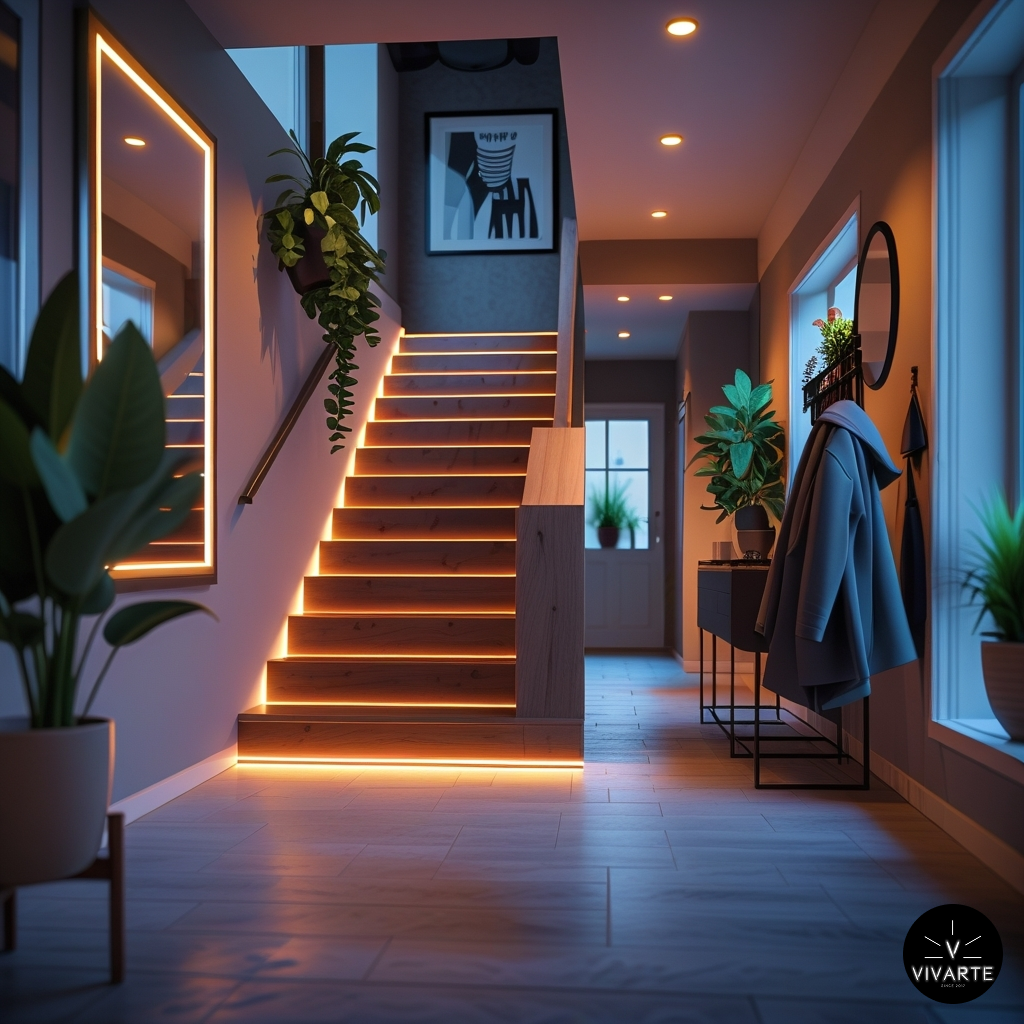 Trepiastmete LED valgustus ja peegli taustavalgus FCOB 336 2700K Vivarte