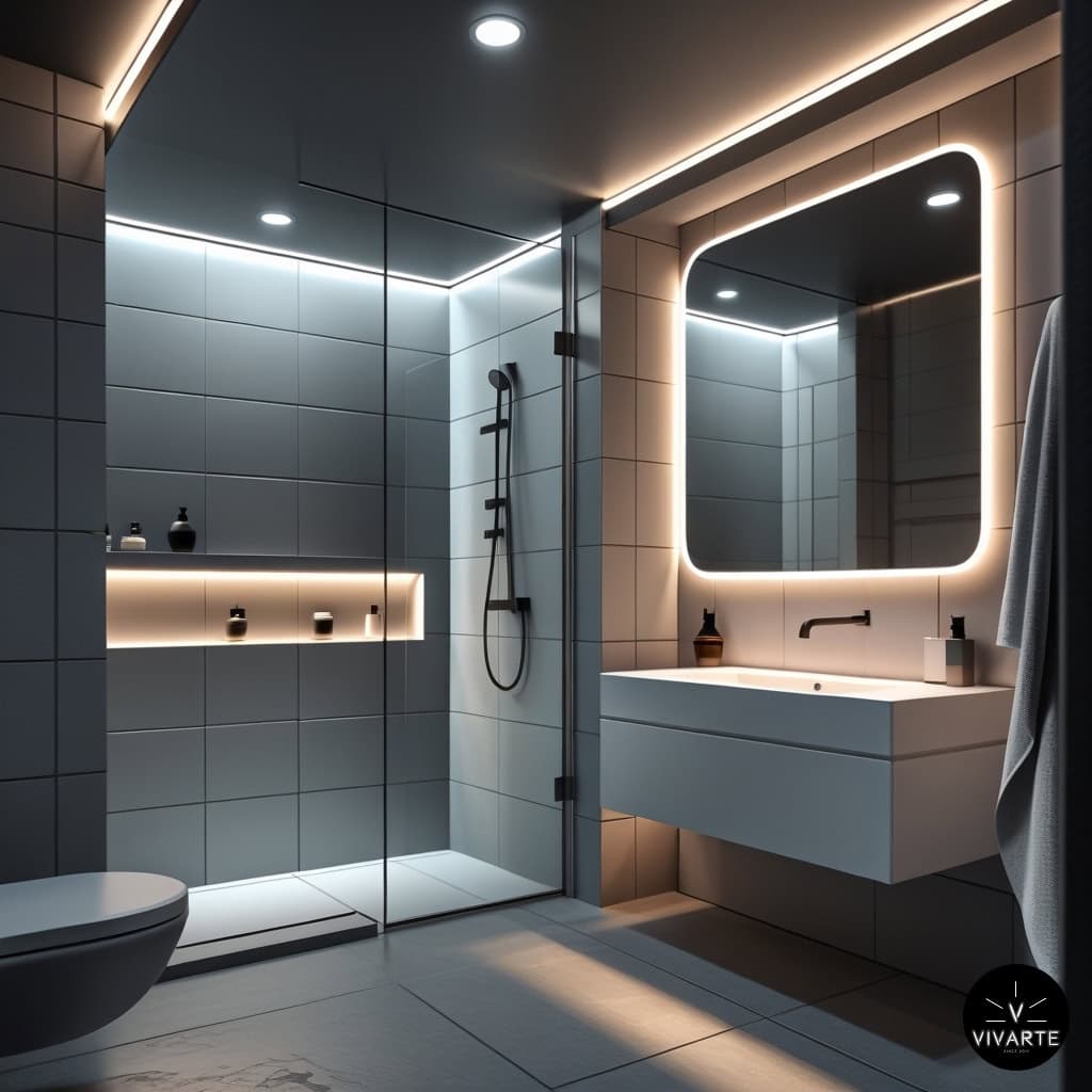 Vannitoa nišši ja duši LED valgustus IP66 FCOB 336 4000K ja 6000K Vivarte