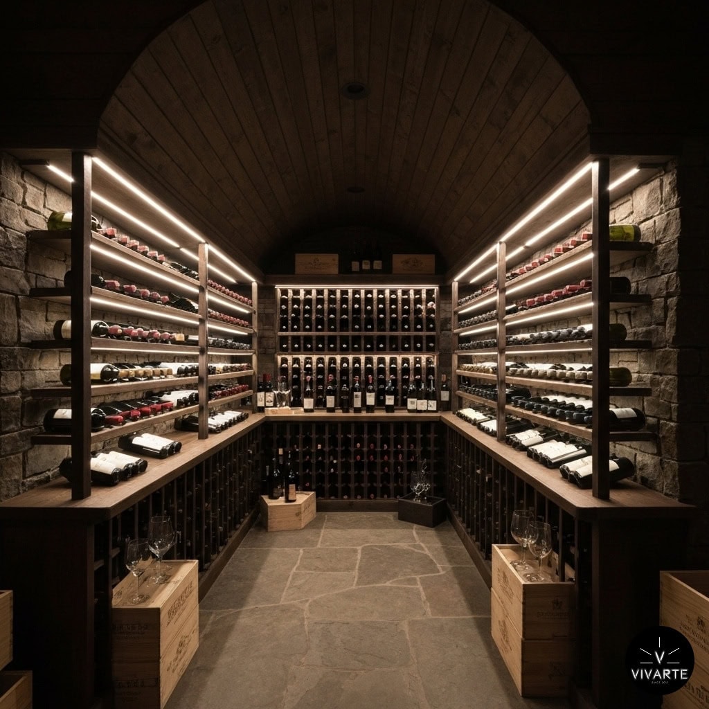 Veinikeldri riiulite LED valgustus FCOB 480 12V 4000K Vivarte